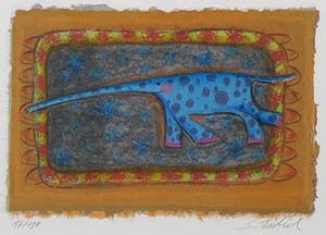 Sabine Tuchel - Zeefdruk, Zonder titel - Ingelijst kopen? Bied vanaf 10!