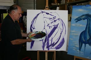 Frits van Eeden - Figuren, acrylverf op doek (ingelijst, groot) kopen? Bied vanaf 1!