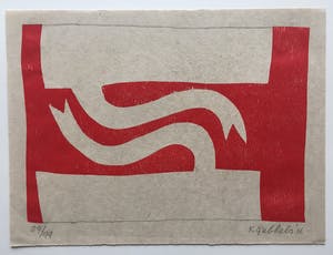 Klaas Gubbels - houtdruk ‘Naar Elkaar’ - 2016 kopen? Bied vanaf 295!