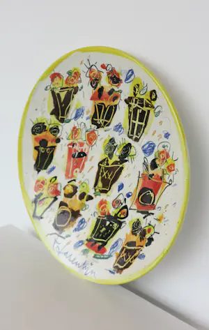 Kees Salentijn - Handbeschilderd keramieken bord, Impressie kopen? Bied vanaf 100!