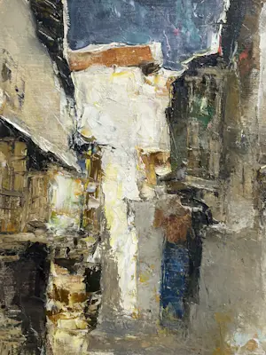 Gerard Adolfs - Oriëntaalse scene op een straatje kopen? Bied vanaf 999!