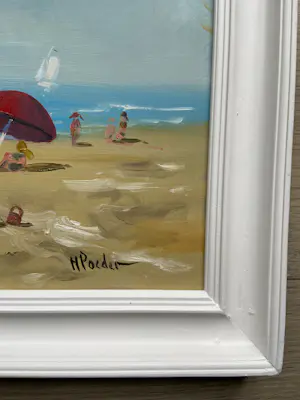 Henk Poeder - Strand bij scheveningen kopen? Bied vanaf 135!