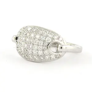 18k witgouden ring met briljant geslepen diamant tot. 0.50ct – F/G - VS/SI kopen? Bied vanaf 900!