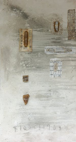 Chantal Borremans - Gemengde techniek op doek, 2-luik Morcellement (Zeer groot) kopen? Bied vanaf 1!