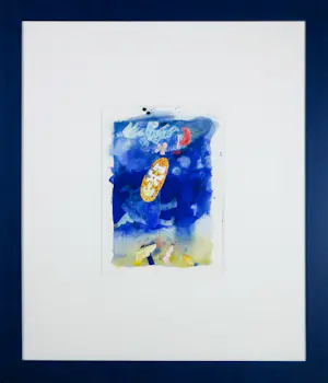 Michel van Overbeeke - Aquarel op papier, Zonder titel - Ingelijst kaufen? Bieten Sie von 150!