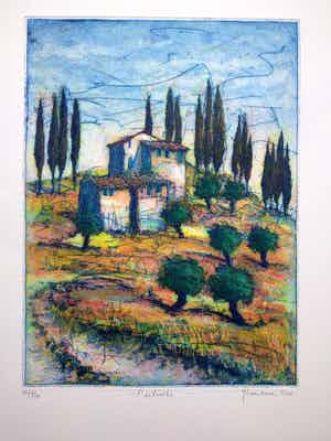 Gerhard Messemer - L`ulineto, Farbradierung 2000 verkocht voor € 130!