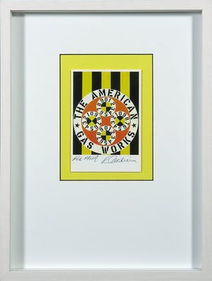 Robert Indiana - Gesigneerde artcard met persoonlijke opdracht - The American Gas Works kopen? Bied vanaf 1!