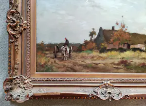 Adrianus Johannes Groenewegen - Boer op ossenkar bij boerderij kopen? Bied vanaf 425!