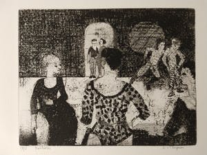 Dineke van Tongeren - Vier expressionistische etsen kopen? Bied vanaf 40!