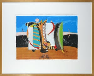 Cor de Jong - Zeefdruk, Het Voorteken - Ingelijst kopen? Bied vanaf 1!