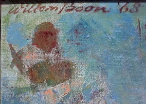 Willem Boon - Symphony in blue, olieverf op doek (ingelijst, groot!) kopen? Bied vanaf 995!