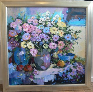 Ricky Damen-Vereijken - Stilleven met blauwe kom kopen? Bied vanaf 450!