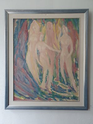 Jan Giesen - Vrouwen (groot formaat in luxe lijst) kopen? Bied vanaf 150!