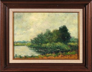 Roelof Wildeboer - Olieverf op paneel, Holland landschap - Ingelijst kopen? Bied vanaf 35!