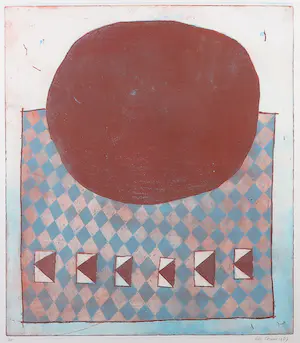 Lily Corver - Ets en aquatint, Zonder titel - Ingelijst kopen? Bied vanaf 1!