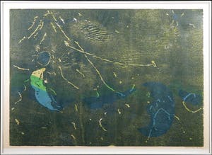 Jef Diederen - Houtsnede, Lune de Provence - Ingelijst kopen? Bied vanaf 40!