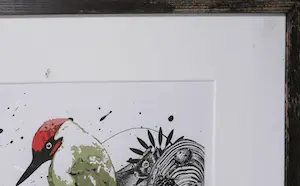 Jaco Putker - Zeefdruk, Op de schouders van giganten VI - Ingelijst kopen? Bied vanaf 35!