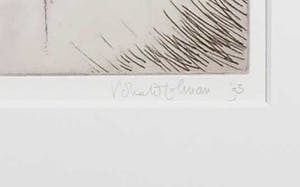 Ronald Tolman - Ets en aquatint, Parapluman - Ingelijst kopen? Bied vanaf 50!