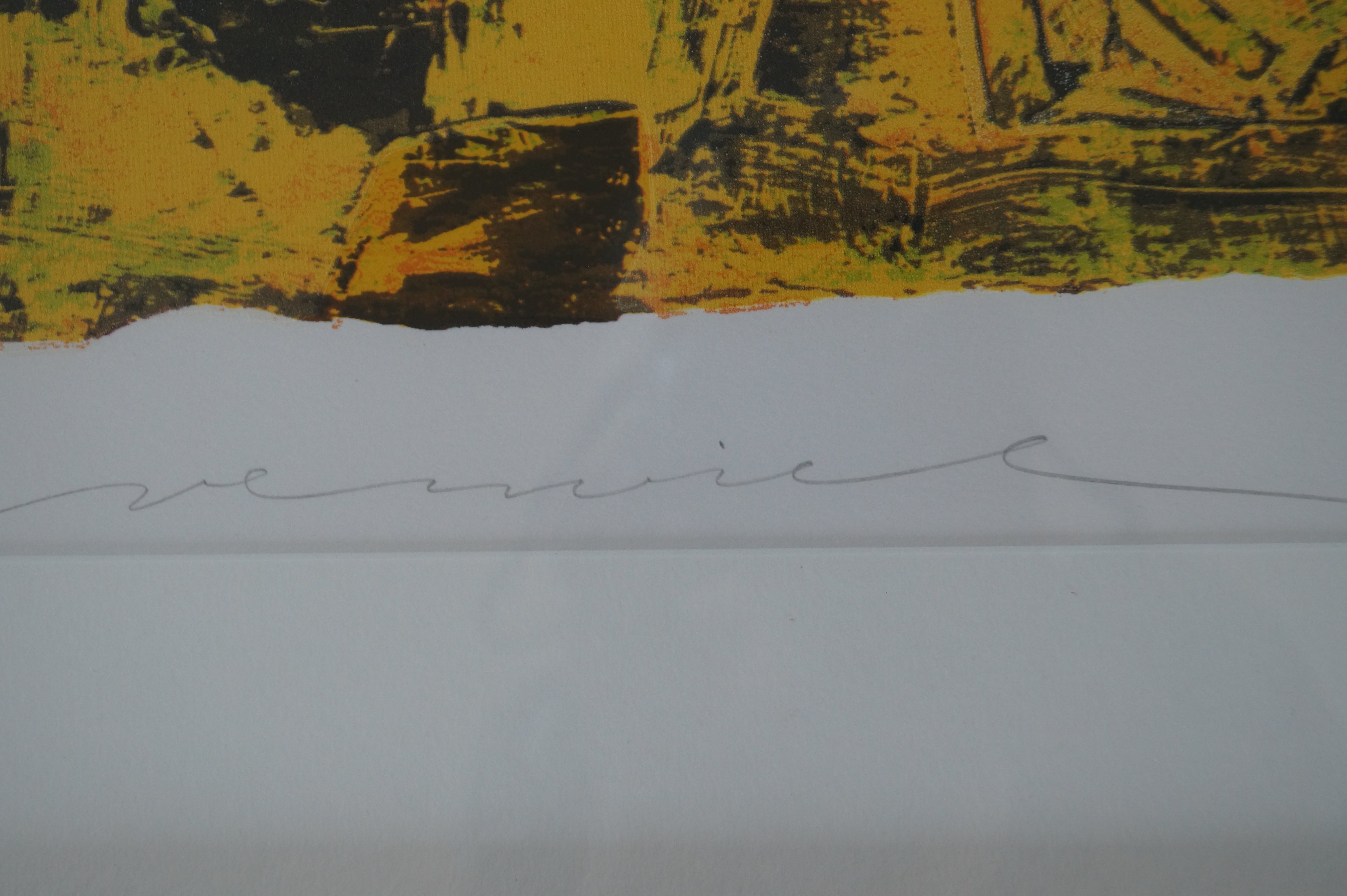 Jos Verwiel - grote zeefdruk - mooi ingelijst kopen? Bied vanaf 40!