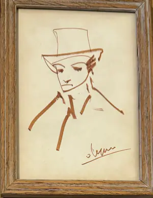 Hans van Ieperen - 3 pentekeningen w.o. Clown kopen? Bied vanaf 150!