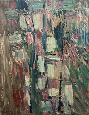 Theo Elfrink - Olieverf op doek | 'Compositie in roze' | 1956 kaufen? Bieten Sie von 150!