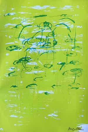 Hugo Claus - Kleurenlitho - Fuga - Lente 1 - 1979 verkocht voor € 85!