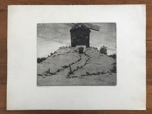 Willem Witjens - Gesigneerde ets uit 1948 - "Molen bij Zeddam" kopen? Bied vanaf 1!