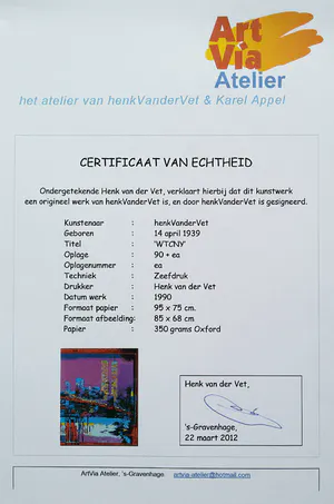 Henk van der Vet - World Trade Center New York, zeefdruk (groot) kopen? Bied vanaf 95!