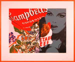 Tjebbe Beekman - Zeefdruk, Sweet Little Bullit - Ingelijst (Groot) verkocht voor € 60!