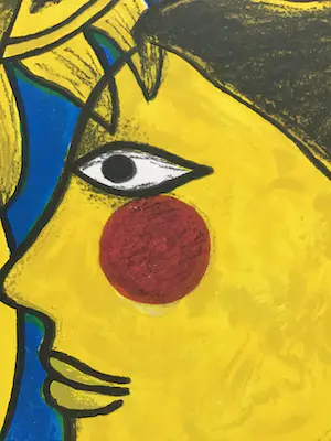 Corneille - Grote zeefdruk Vrouw,Zon,Vogel, hand gesigneerd kopen? Bied vanaf 160!