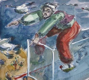 Frans Franciscus - Schoen in vitrine op vliegend tapijt kopen? Bied vanaf 90!