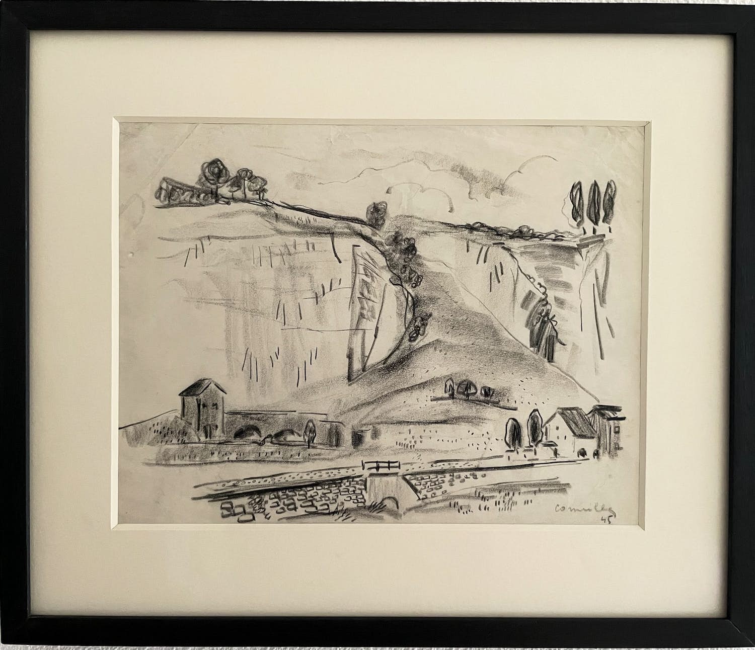 Corneille - “Heuvelachtig landschap (1945)” verkocht voor € 900!