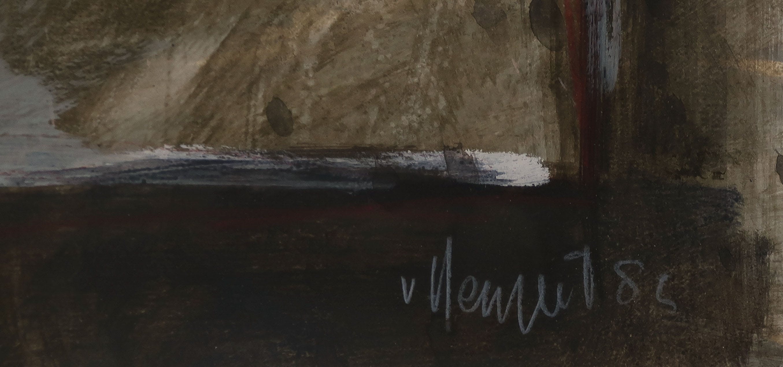 Evert van Hemert - Gouache op papier, Paard - Ingelijst kopen? Bied vanaf 20!