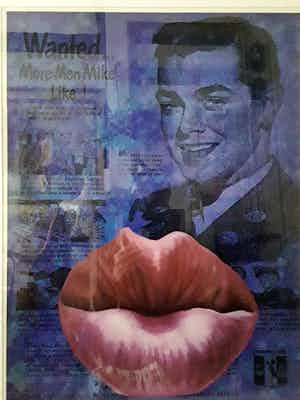 Jan Bollaert - Lambdaprint, Mike,groot,ingelijst verkocht voor € 35!