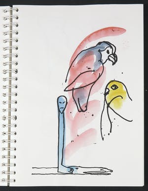 Anton Vrede - Schetsboek 1986 - 1987 (oplage) met originele omslag kopen? Bied vanaf 35!