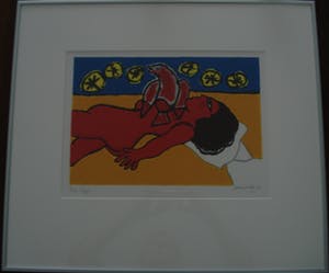 Corneille - Femme et l'oiseau (mooi ingelijst!) kopen? Bied vanaf 325!