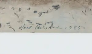 Jose Calsina - Pen/ Aquarel op papier, Landschap - Ingelijst kopen? Bied vanaf 40!