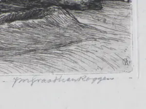 Johannes Graadt van Roggen - Gezicht op Domburg - Ets kopen? Bied vanaf 110!