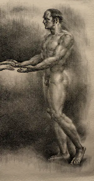 Karl Bickel - wunderschöne Radierung eines führenden Schweizer Grafikers "Begegnung" kopen? Bied vanaf 264!