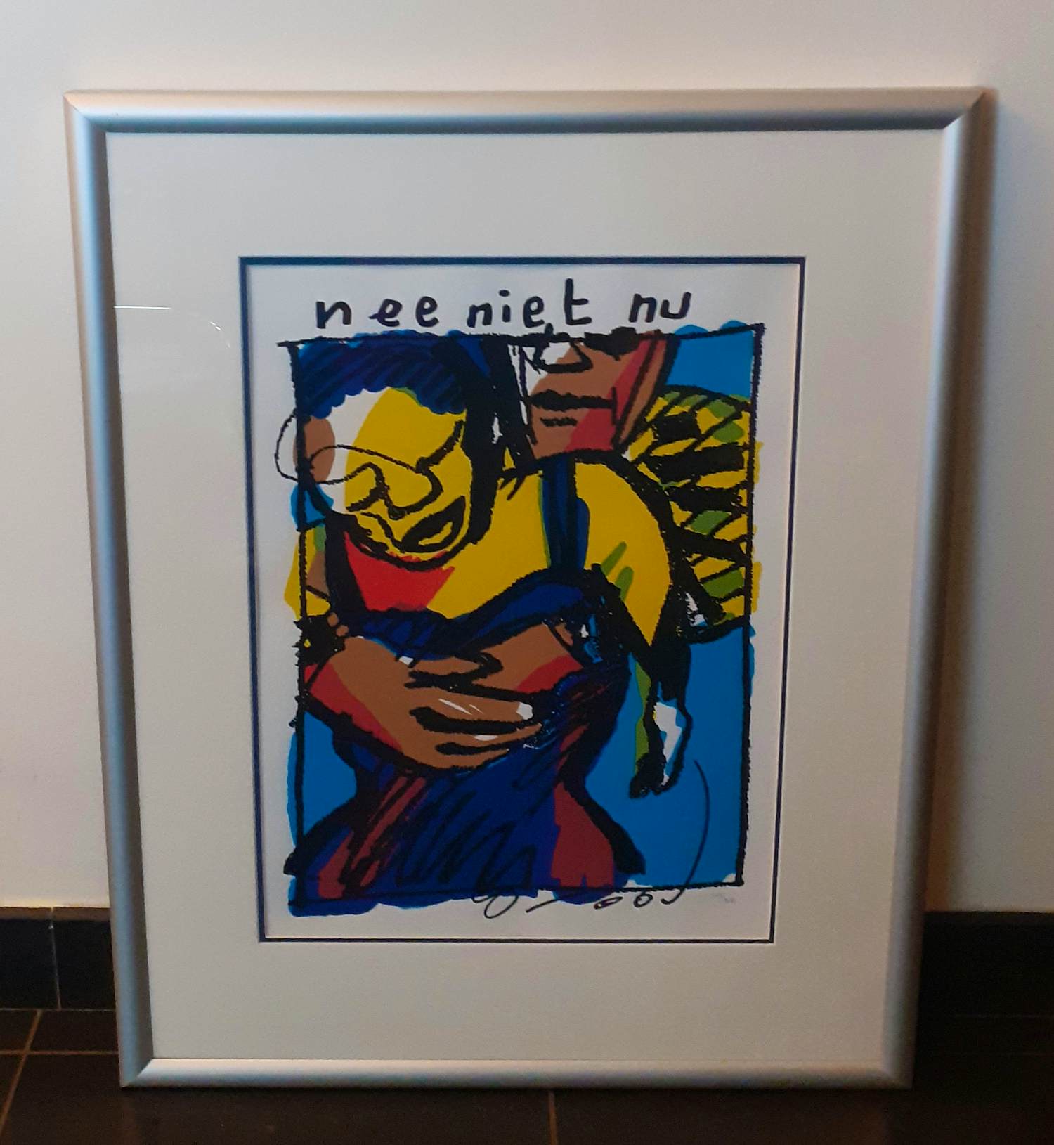 Herman Brood - 'Nee, niet nu' (mooi gelijst) kopen? Bied vanaf 435!