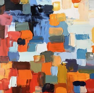 Dam Domido - Abstract, oil on canvas kopen? Bied vanaf 375!