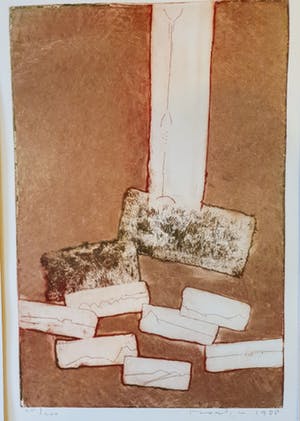Jan Montyn - Hollands Landschap - ets - 1988 - 200 ex. kopen? Bied vanaf 1!