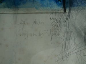 Aart van den IJssel - Gemengde techniek , Mijn Tuin – ingelijst – 1977 kopen? Bied vanaf 50!