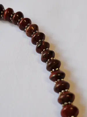 Nieuw Sterling zilveren armband gezet met ronde Eode jaspis kopen? Bied vanaf 45!