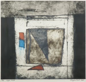 Marjan Smit - Kleurenets, Zonder titel - Ingelijst kopen? Bied vanaf 40!