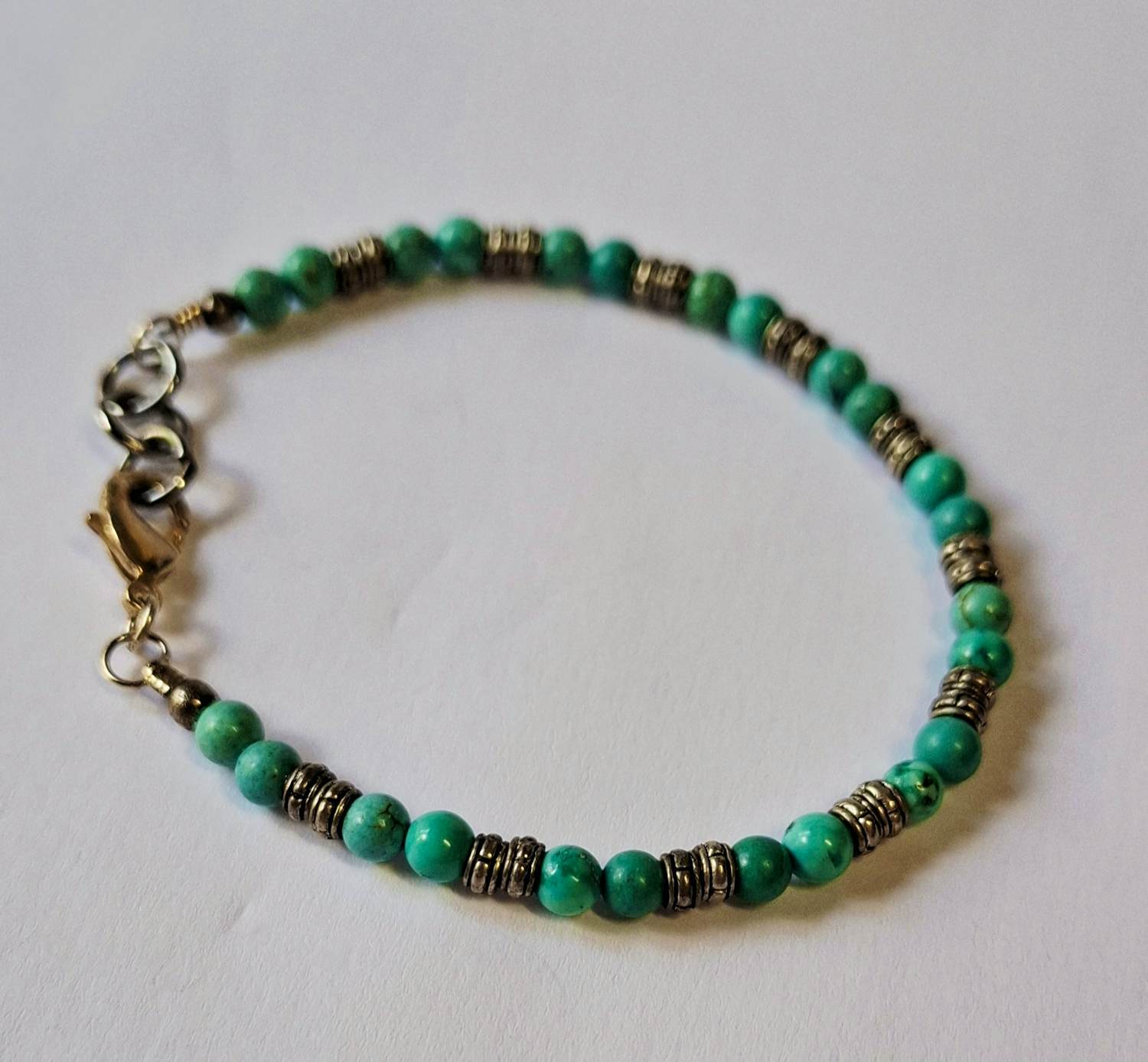 Buy Nieuw Sterling zilveren armband gezet met Turkoois? Bid from 45!