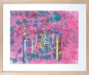 Egidius Knops - Gouache en collage, Domition - Ingelijst kopen? Bied vanaf 35!