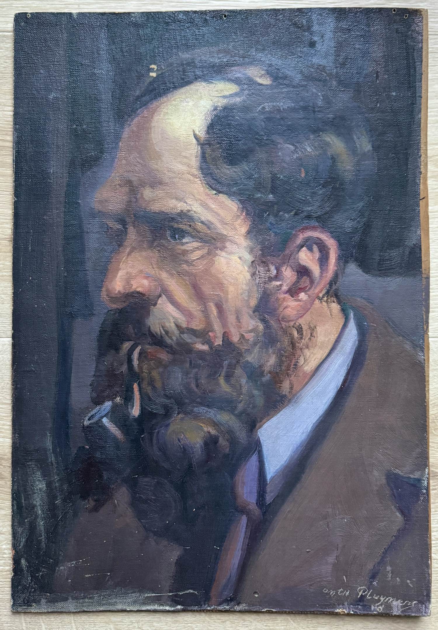 Toon Pluymers - Portret kopen? Bied vanaf 45!