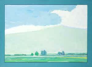 Paul Overhaus - Olieverf op doek, Najaar IV - Ingelijst verkocht voor € 80!