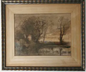 AcheterTheophile de Bock - Landschap. Bomen bij ven.? Enchérissez de 159!